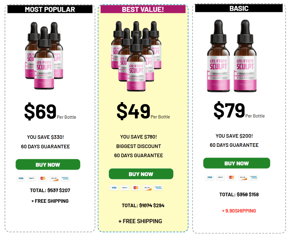 Gelatine Sculpt price